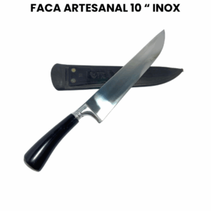Faca Artesanal 10'' em Inox - Imagem 1