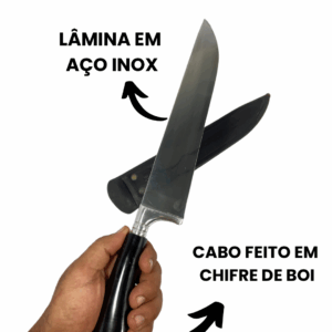 Faca Artesanal 10'' em Inox - Imagem 4